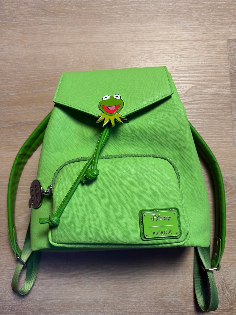 The Muppets Kermit The Frog Green Drawstring Mini Backpack by Loungefly